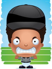 Angry Cartoon Boy Referee