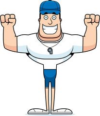 Cartoon Smiling Coach