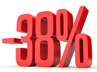 Minus thirty eight percent. Discount 38 %.