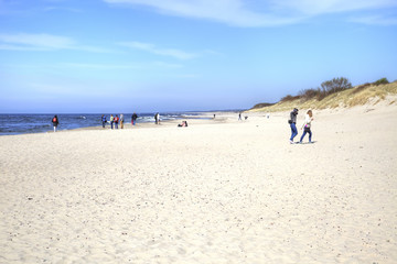 The Curonian Spit. Coast of the Baltic Sea