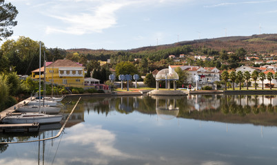 Fototapeta premium river, water, city, architecture, town, landscape, europe, bridge, sky, reflection, lake, travel, house, panorama, 