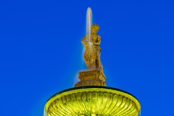 Samson Fountain in Ceske Budejovice