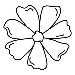 beautiful flower decorative icon vector illustration design