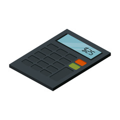 calculator device isolated icon vector illustration design