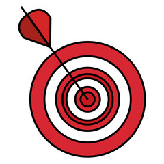 target with arrow icon vector illustration design