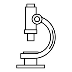 microscope laboratory isolated icon vector illustration design