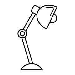 office desk lamp icon vector illustration design