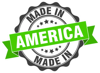Fototapeta premium made in America round seal