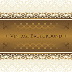 Vintage decoration on seamless texture background. Can be used in cover design, book design, card background