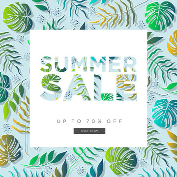 Summer Sale Banner, Summer Sale Background