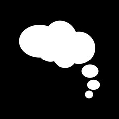 Thought bubble vector icon