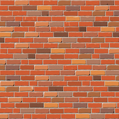 Red brick wall background and texture.
