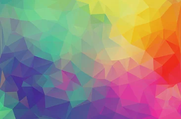Türaufkleber Flat design multicolor triangle wallpaper © igor_shmel