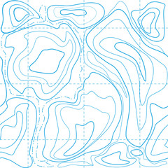 blue topographic map of pattern