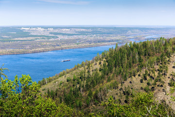 Panoramic view of the Volga River