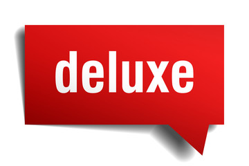 deluxe red 3d speech bubble