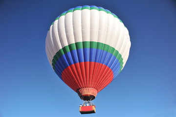Hot air balloon in flight over Cappadocia