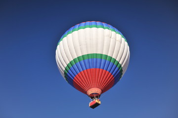 Hot air balloon in flight over Cappadocia
