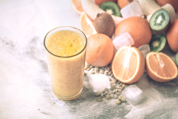 Orange Juice Fresh with Fruit