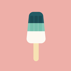 Ice Cream icon isolated on background. Modern flat pictogram, internet concept minimalism. Trendy Simple vector symbol for web site design or button to mobile app. Logo illustration.