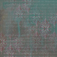 Vintage dark background for design with ornaments and letters. Scrapbook paper