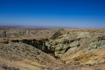 Fototapeta na wymiar Rainbow Basin Mojave Desert Slot Owl Canyon