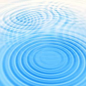 Water background with round crossing ripples
