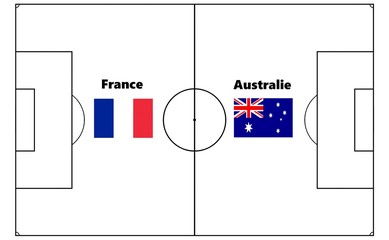 Match de foot : France Australie