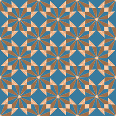 Geometric seamless pattern with rhombuses. Abstract background decoration. Vector illustration for design.