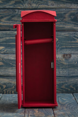 Decorative Box as Classic British Red Phone Booth