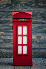 Decorative Box as Classic British Red Phone Booth