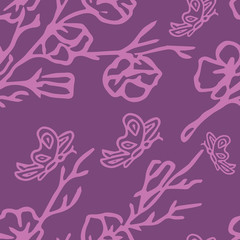 Seamless pattern butterfly
