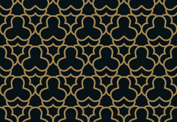 The geometric pattern. Seamless vector background.