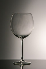 wine glass on a gray background