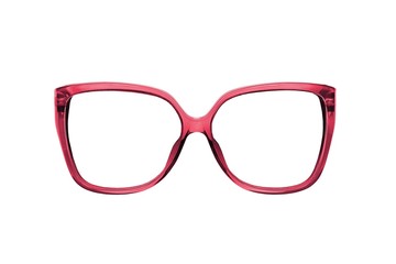 Fototapeta premium Glasses isolated on white background for applying on a portrait