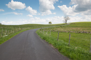 Route de montagne, cantal