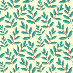 Seamless laurus pattern