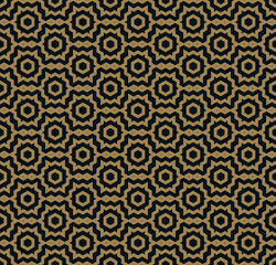 Vector seamless pattern. Modern stylish texture. Repeating Trendy geometric tiles with hexagon line.