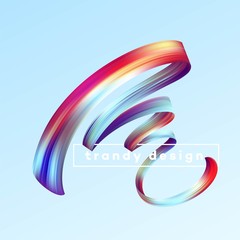 Modern colorful flow poster. Wave Liquid shape in blue color background. Art design for your project. Vector illustration