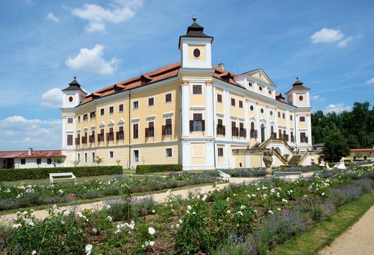 Baroque castle Milotice in Southern Moravia, Czech republic,Europe