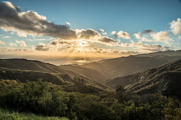 Malibu sunset from Tuna Park