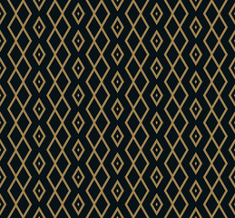 Vector seamless pattern. Modern stylish texture. Repeating geometric tiles from striped elements