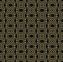abstract seamless ornament pattern vector illustration woth gold color