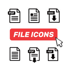 Icon paper file. File Icons. Document icon set