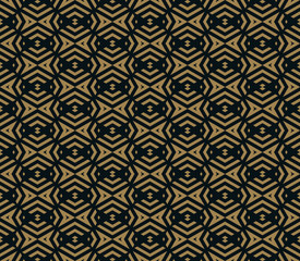 abstract seamless ornament pattern vector illustration woth gold color