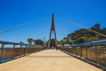 Bridge. Bridge over the river ¨Fuengirola¨ in Fuengirola. Malaga province, Andalusia, Spain. Picture taken – 15 may 2018.