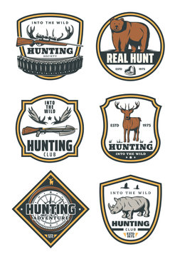 Set of huntings icons