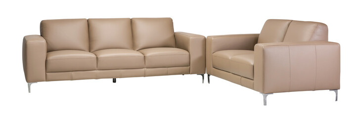 Kiarah Mocha Leather Lounge Suite