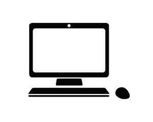 computer icon design illustration,glyph style design, designed for web and app