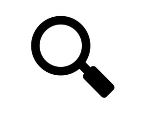 magnifier search icon design illustration,glyph style design, designed for web and app